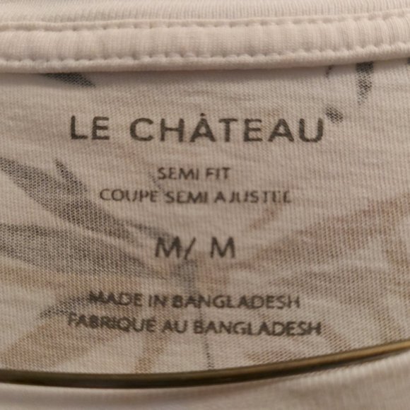 Le Chateau Leaf Print cotton shirt - Picture 2 of 3